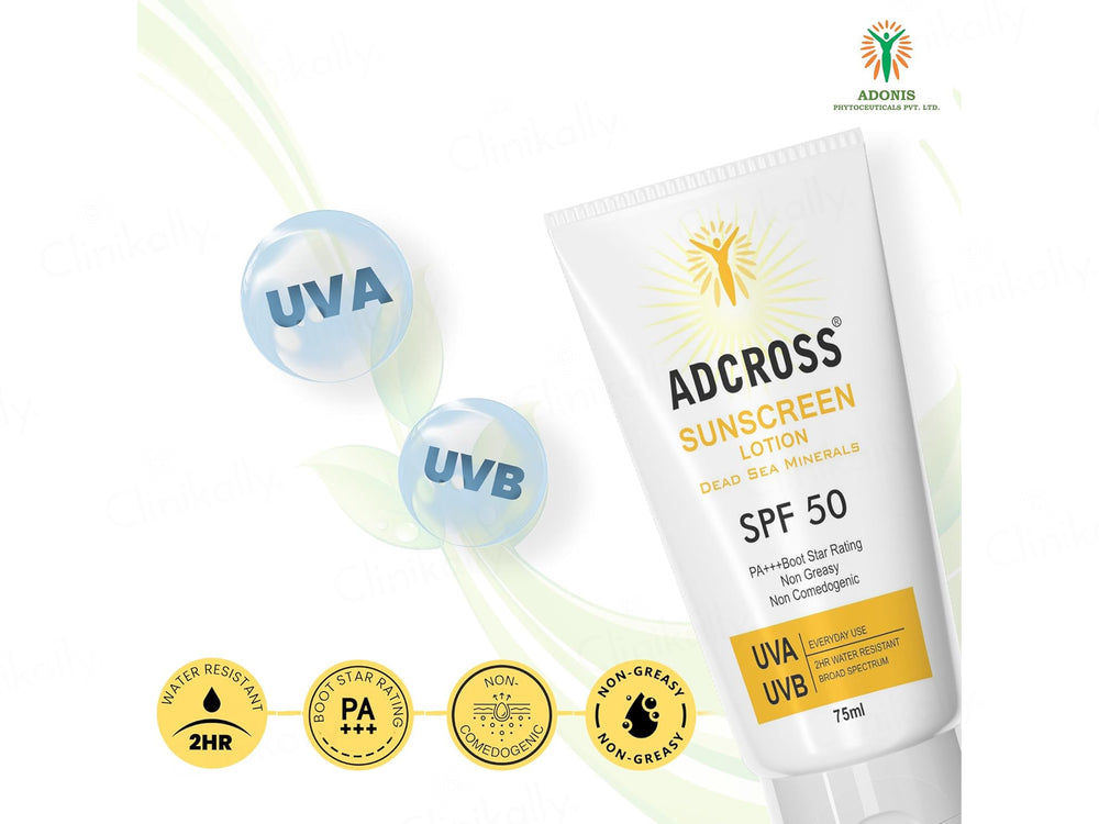 Adonis Adcross Sunscreen Lotion SPF 50 PA+++