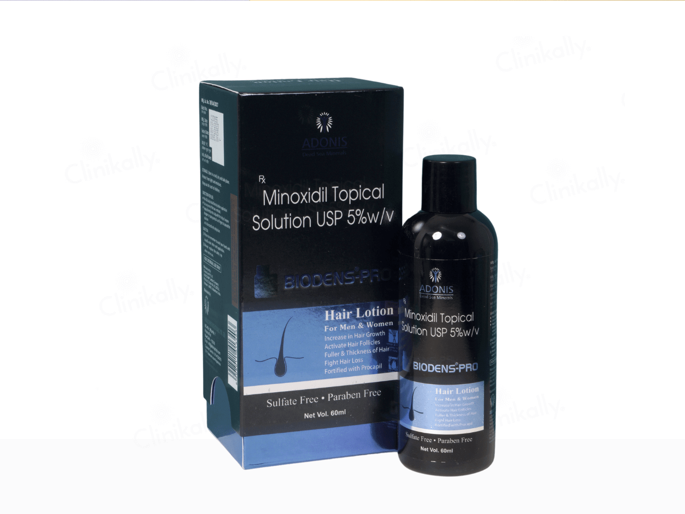 Adonis Biodens Pro Hair Lotion (For Man & Women) - Clinikally