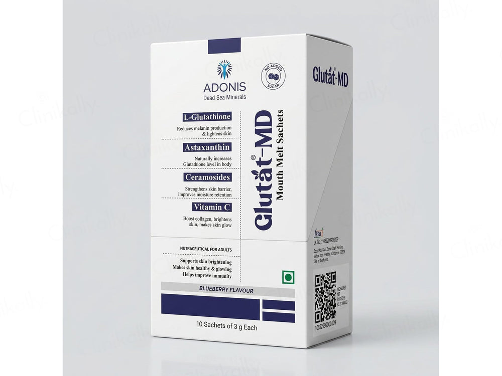 Adonis Glutat-MD Mouth Melt Sachet - Blueberry Flavour