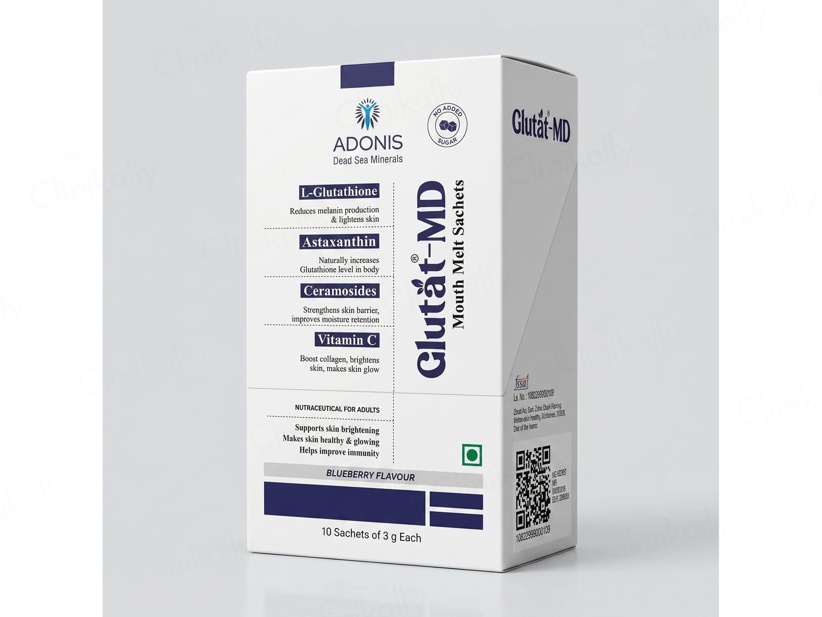 Adonis Glutat-MD Mouth Melt Sachet - Blueberry Flavour