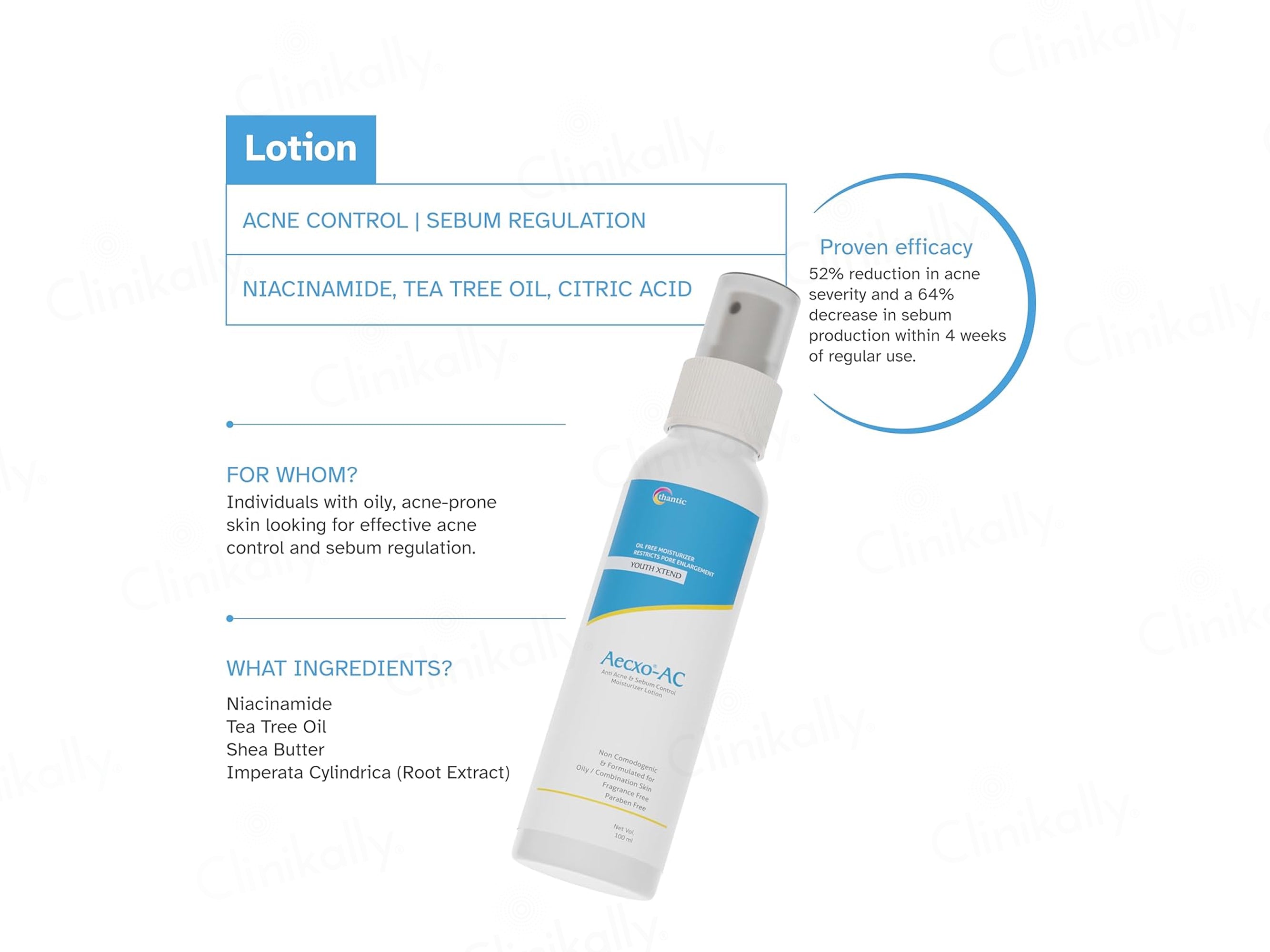 Aecxo-AC Anti Acne & Sebum Control Moisturizer Lotion