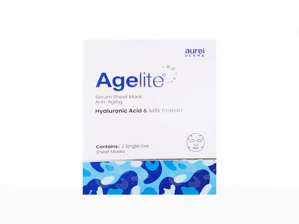 Agelite Serum Anti-Aging Sheet Mask With Hyaluronic Acid & Milk Protein