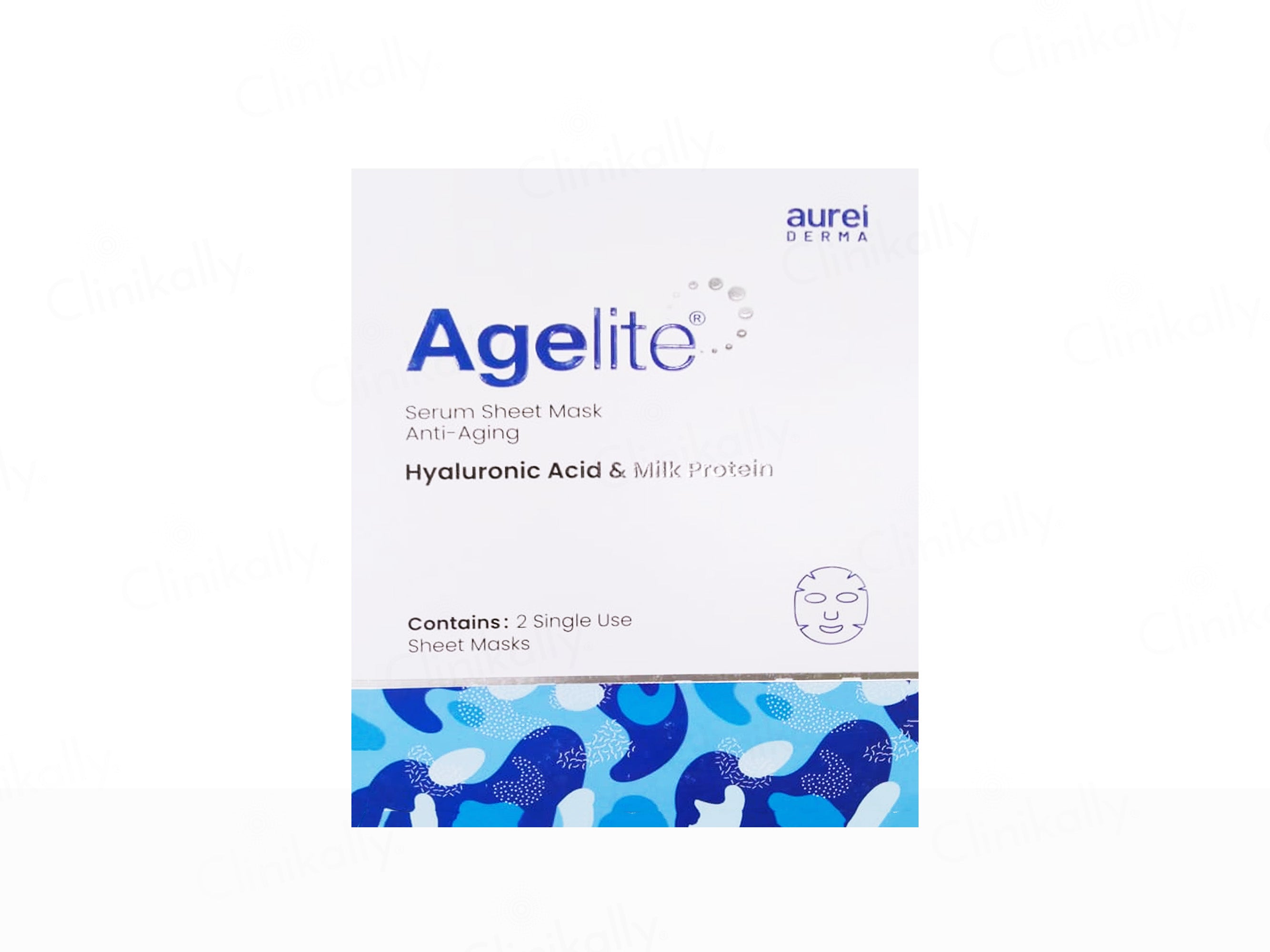 Agelite Serum Anti-Aging Sheet Mask With Hyaluronic Acid & Milk Protein