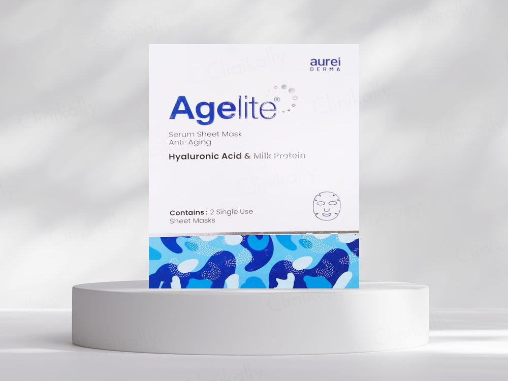 Agelite Serum Anti-Aging Sheet Mask With Hyaluronic Acid & Milk Protein
