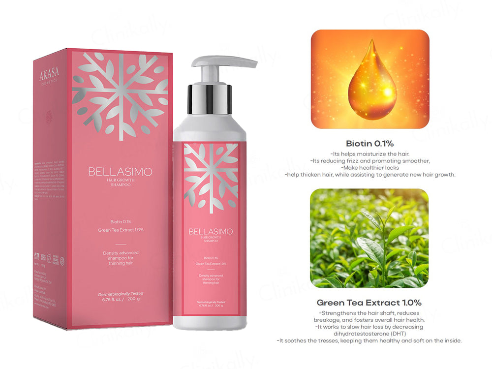 Akasa Cosmetics Bellasimo Hair Growth Shampoo