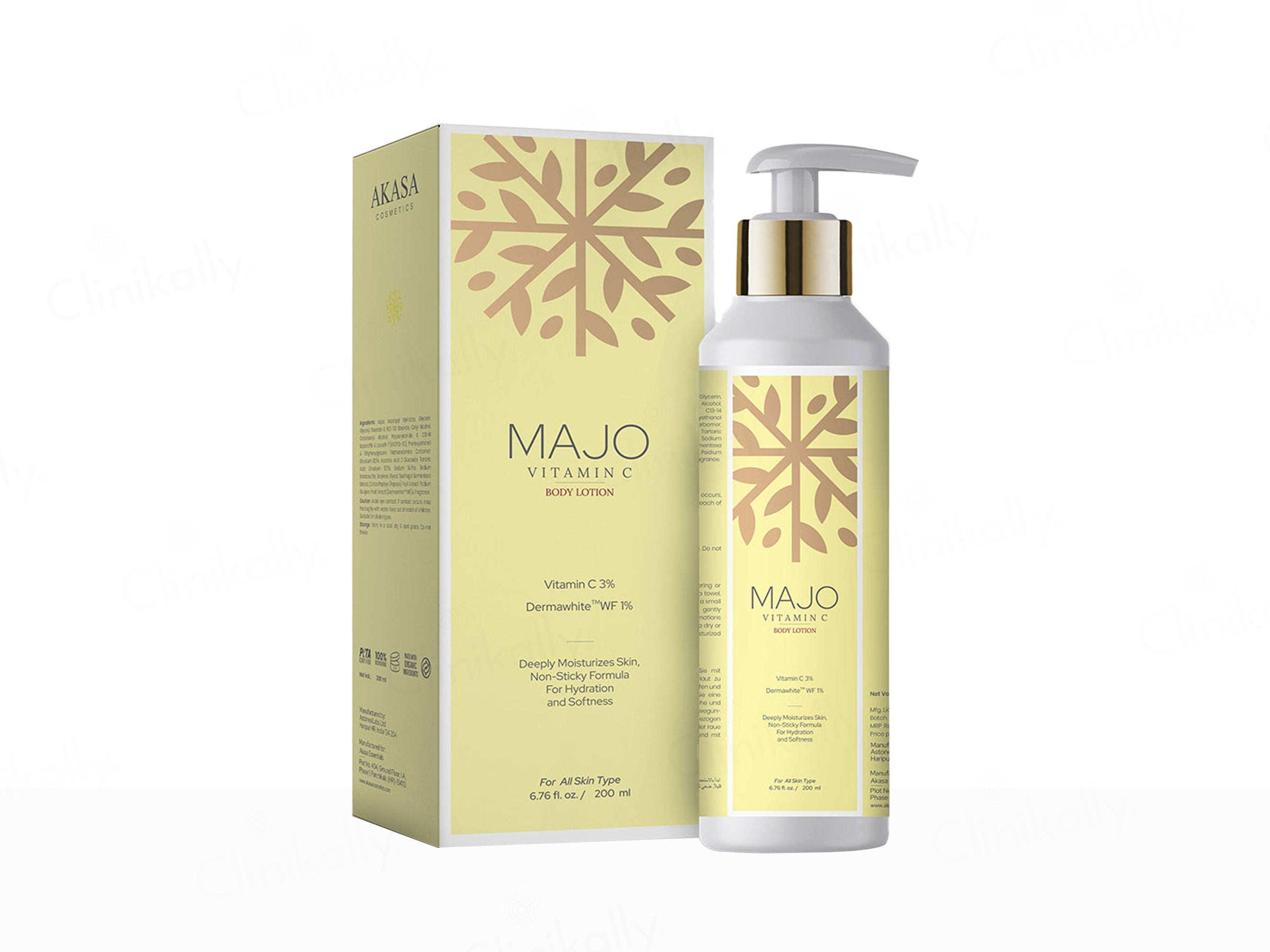 Akasa Cosmetics Majo Vitamin C Moisturizing Body Lotion