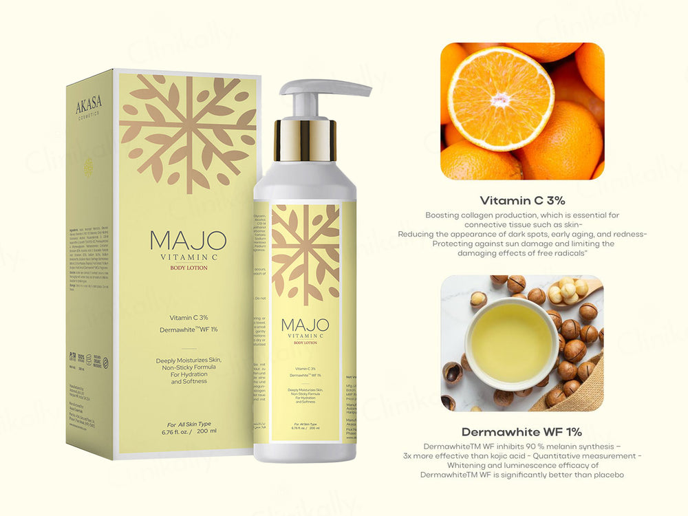 Akasa Cosmetics Majo Vitamin C Moisturizing Body Lotion
