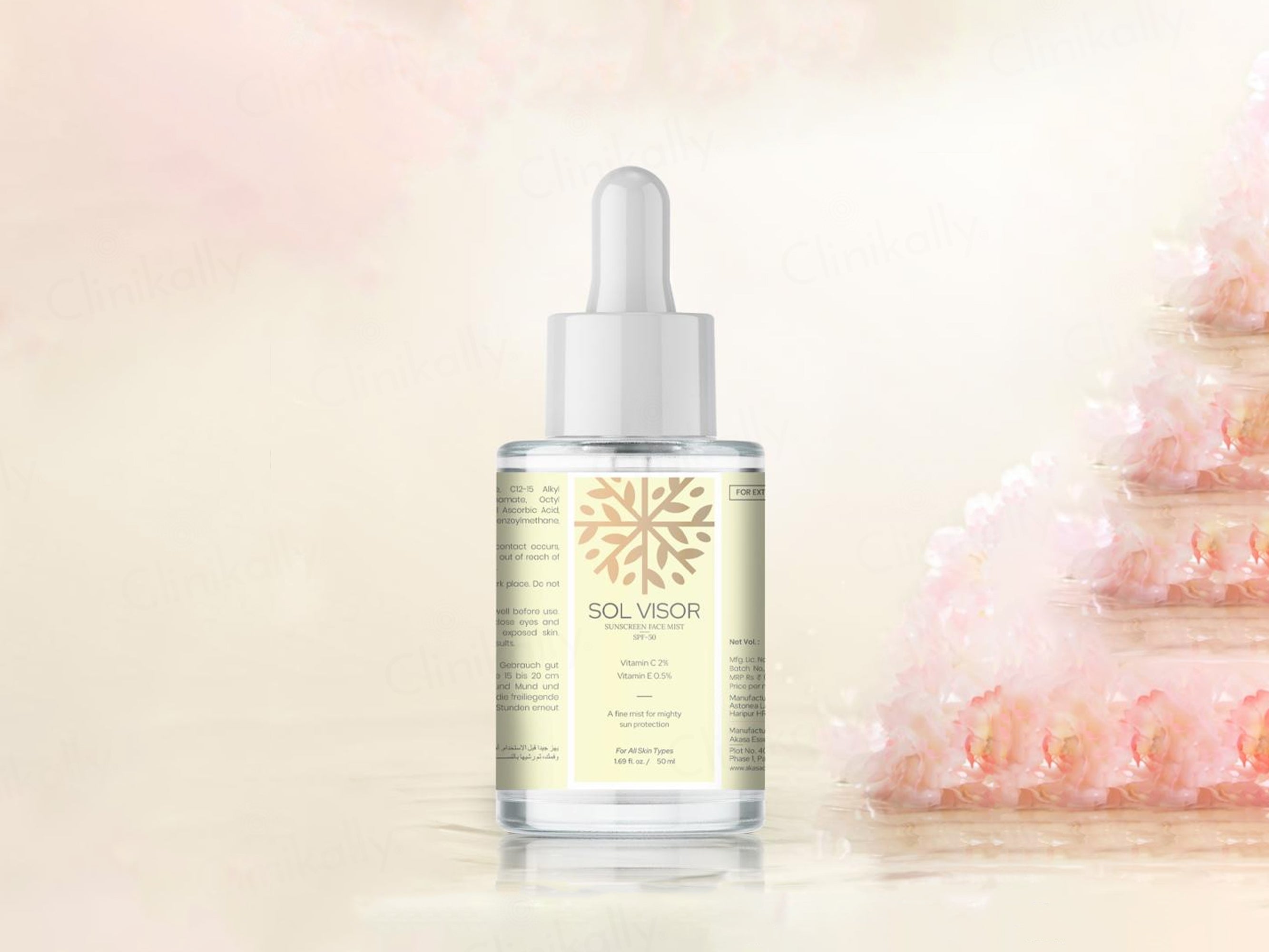 Akasa Cosmetics Sol Visor Face Mist Sunscreen SPF 50