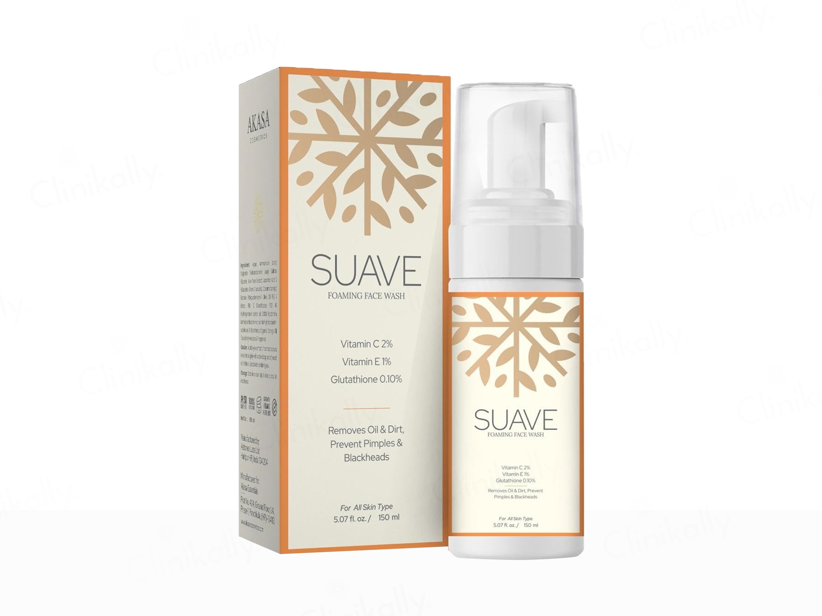 Akasa Cosmetics Suave Foaming Face Wash