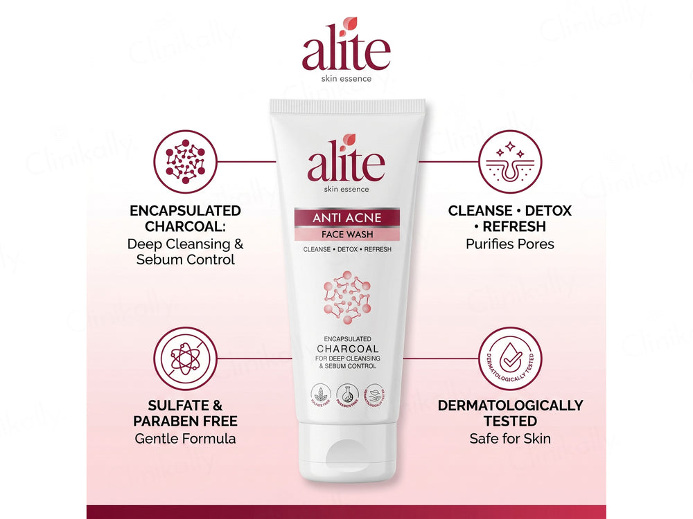 Alite Anti-Acne Charcoal Face Wash