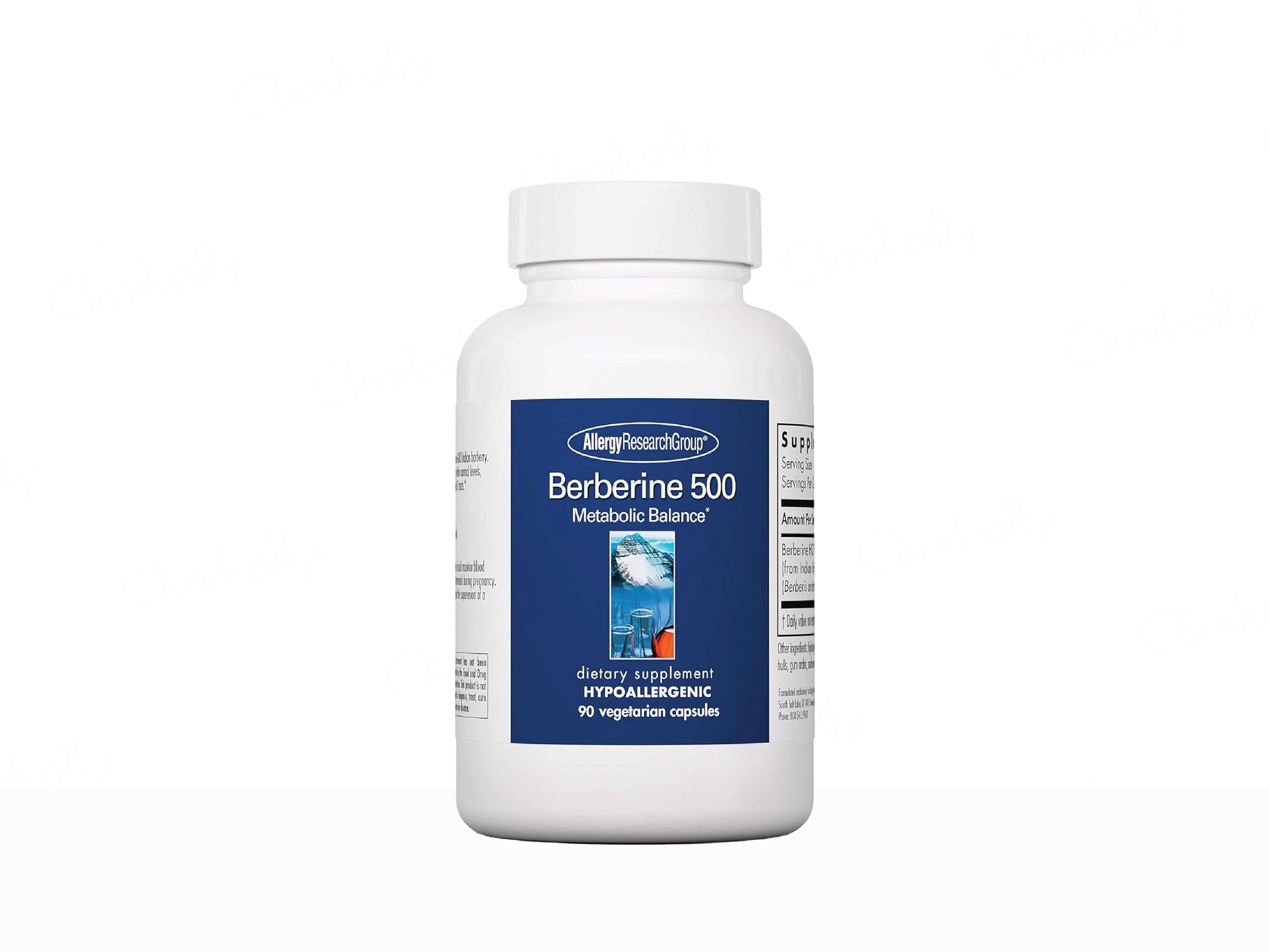Allergy Research Group Berberine 500 Dietary Supplement Vegetarian Capsule