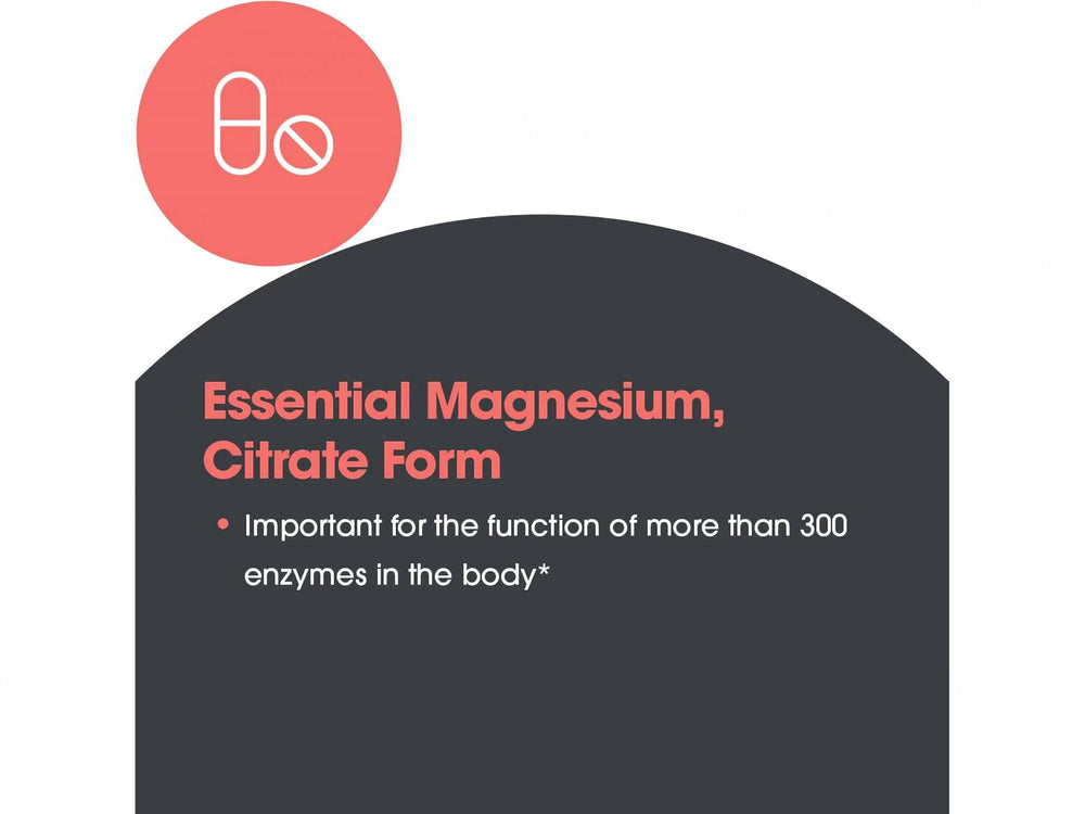 Allergy Research Group Magnesium Citrate Dietary Supplement Vegetarian Capsule