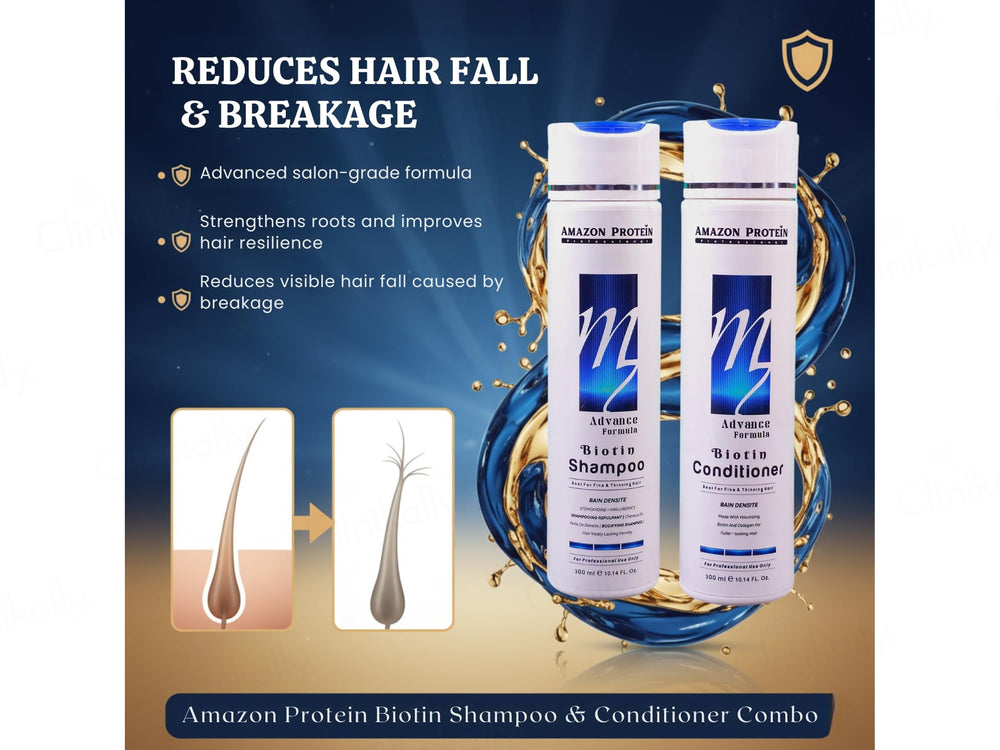 Amazon Protein Advance Formula Biotin Shampoo + Conditioner Combo