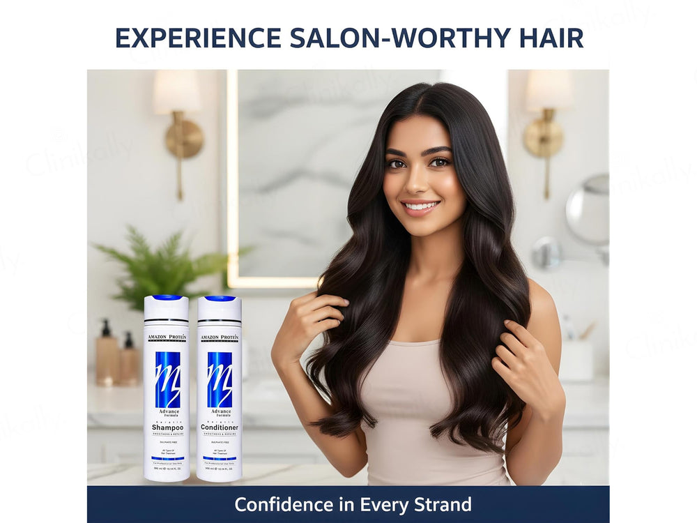 Amazon Protein Advance Formula Keratin Shampoo + Conditioner Combo