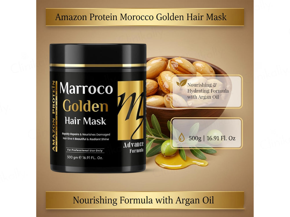 Amazon Protein Advance Formula Marroco Golden Hair Mask