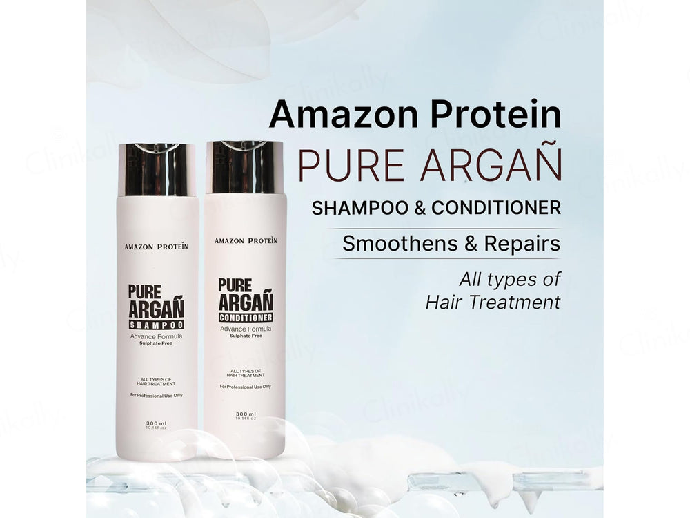 Amazon Protein Advance Formula Pure Argan Shampoo + Conditioner Combo