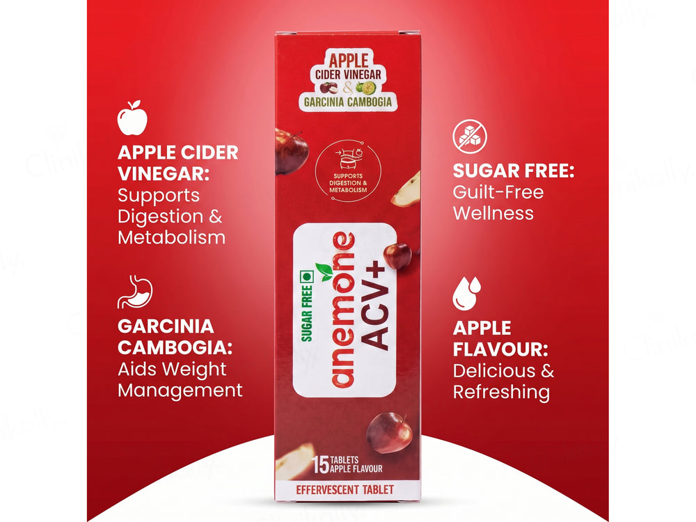 Anemone ACV+ Effervescent Tablet - Apple Flavour