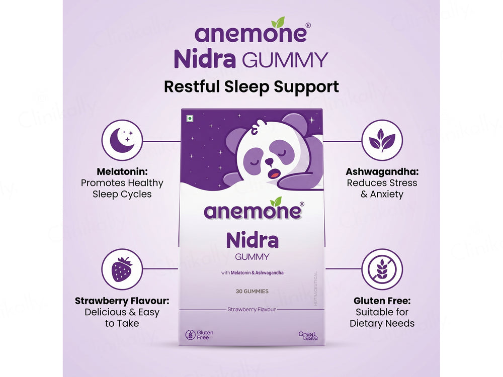 Anemone Nidra Nutraceutical Gummy - Strawberry Flavour