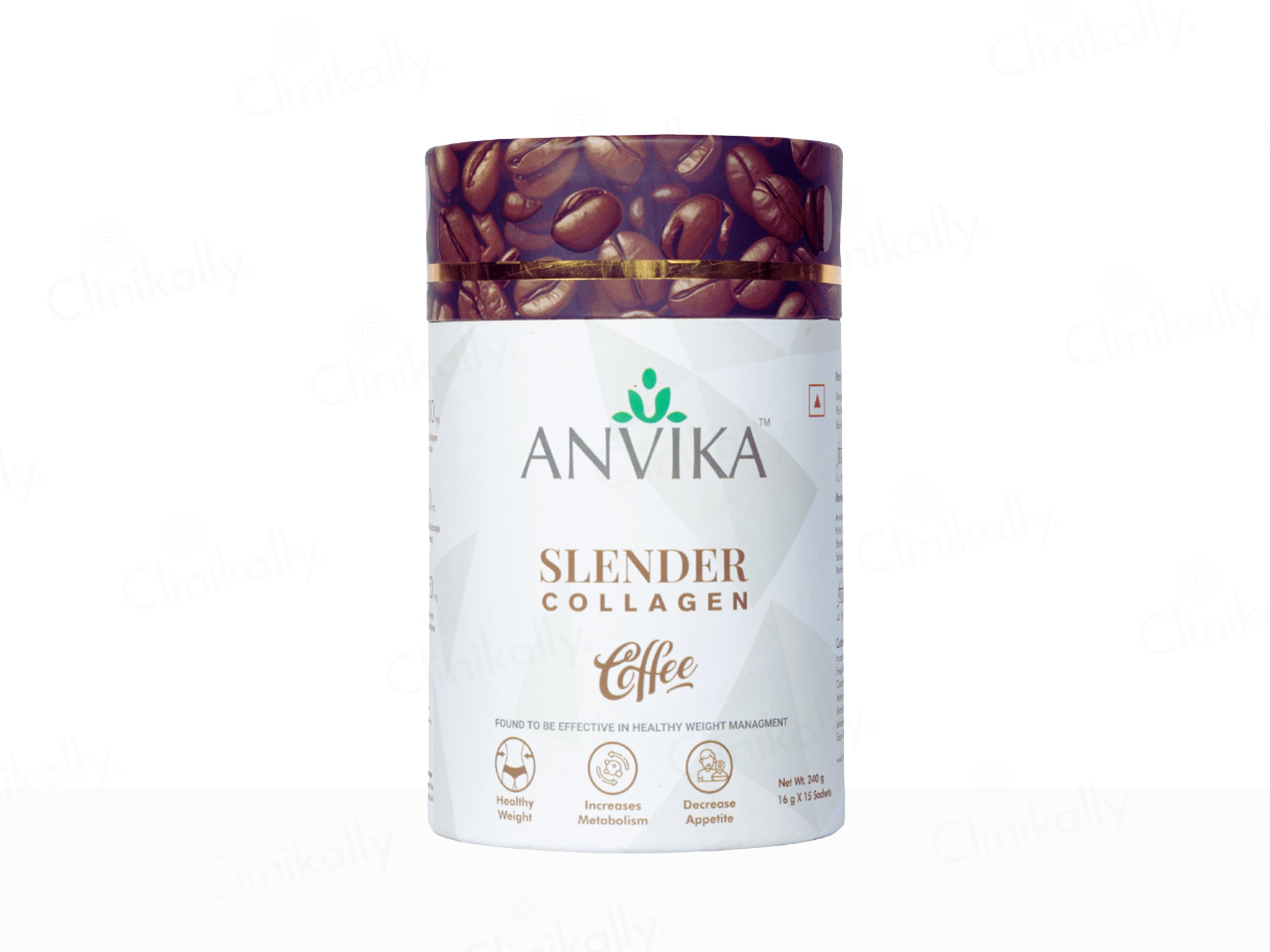 Anvika Slender Collagen Health Supplement Powder - Coffee Flavour