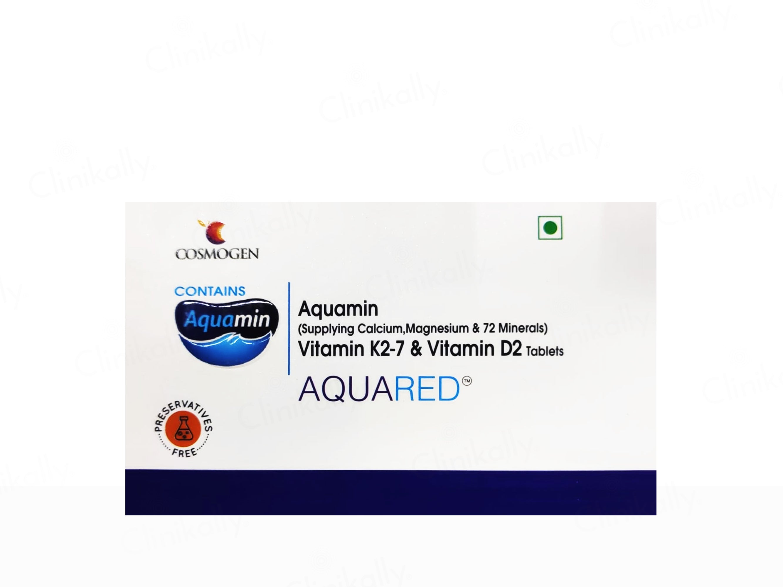 Aquared Aquamin, Vitamin K2-7 & Vitamin D2 Tablet