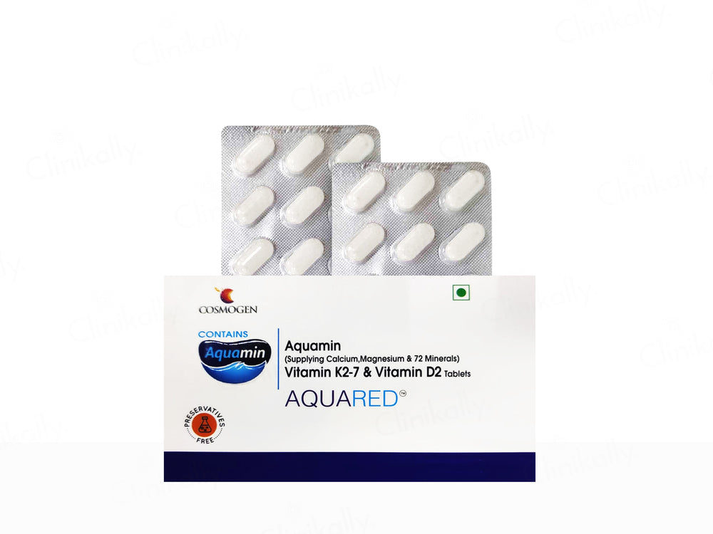 Aquared Aquamin, Vitamin K2-7 & Vitamin D2 Tablet