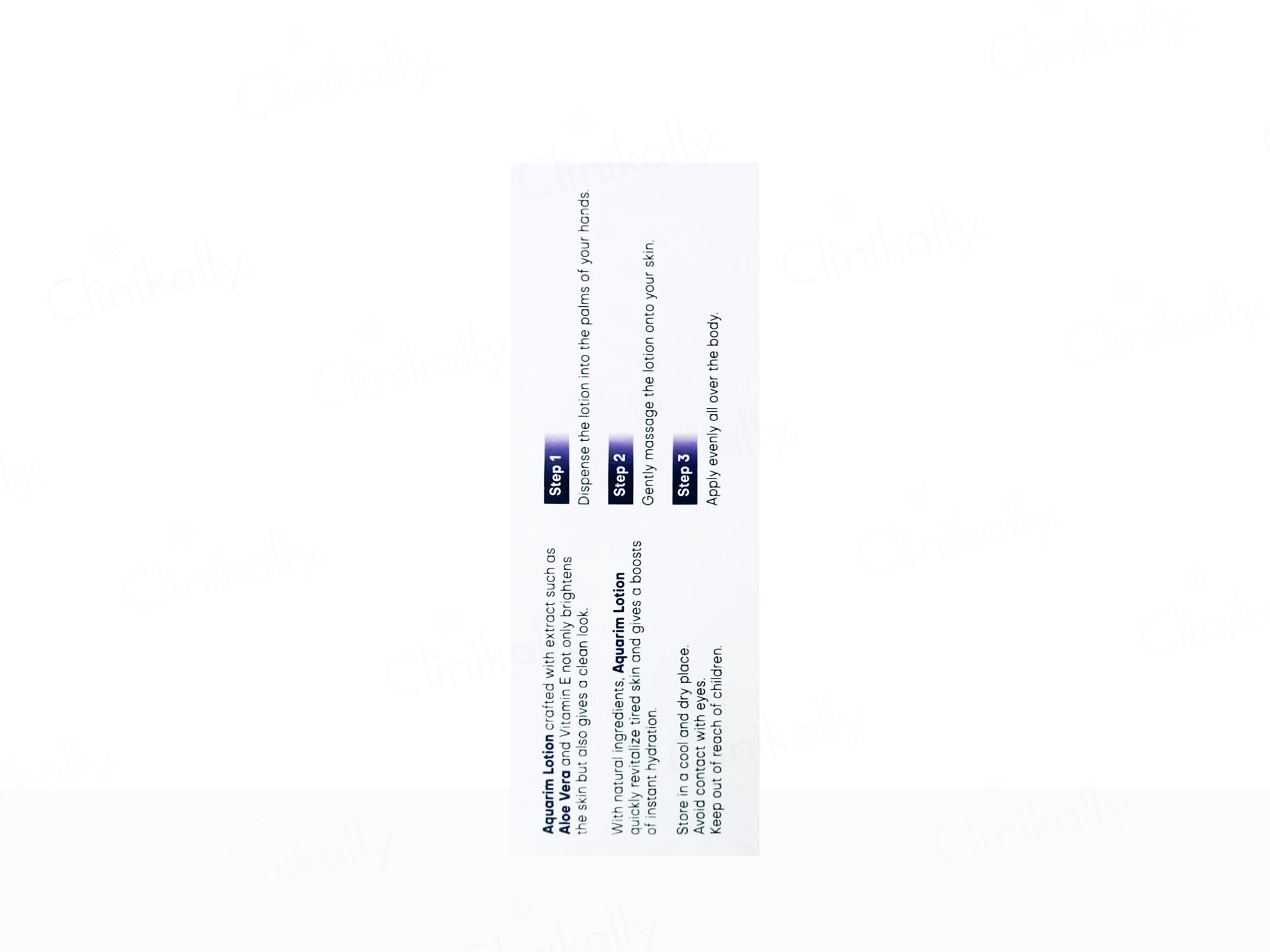 Aquarim Aloe Vera & Vitamin E Skin Nourishing Lotion