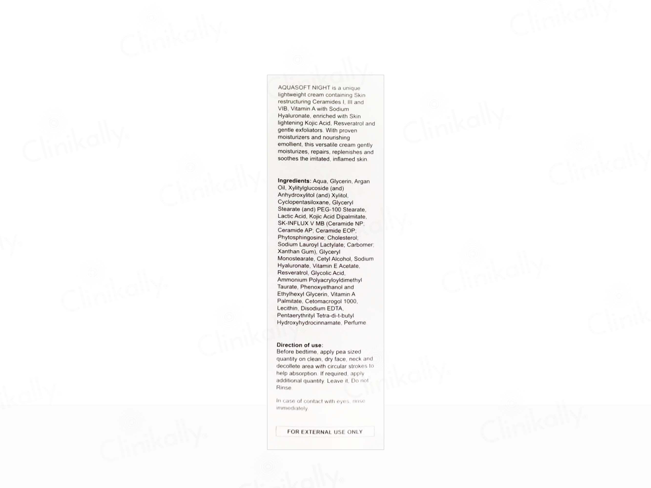 Aquasoft Night Advanced Repair & Rejuvenation Cream