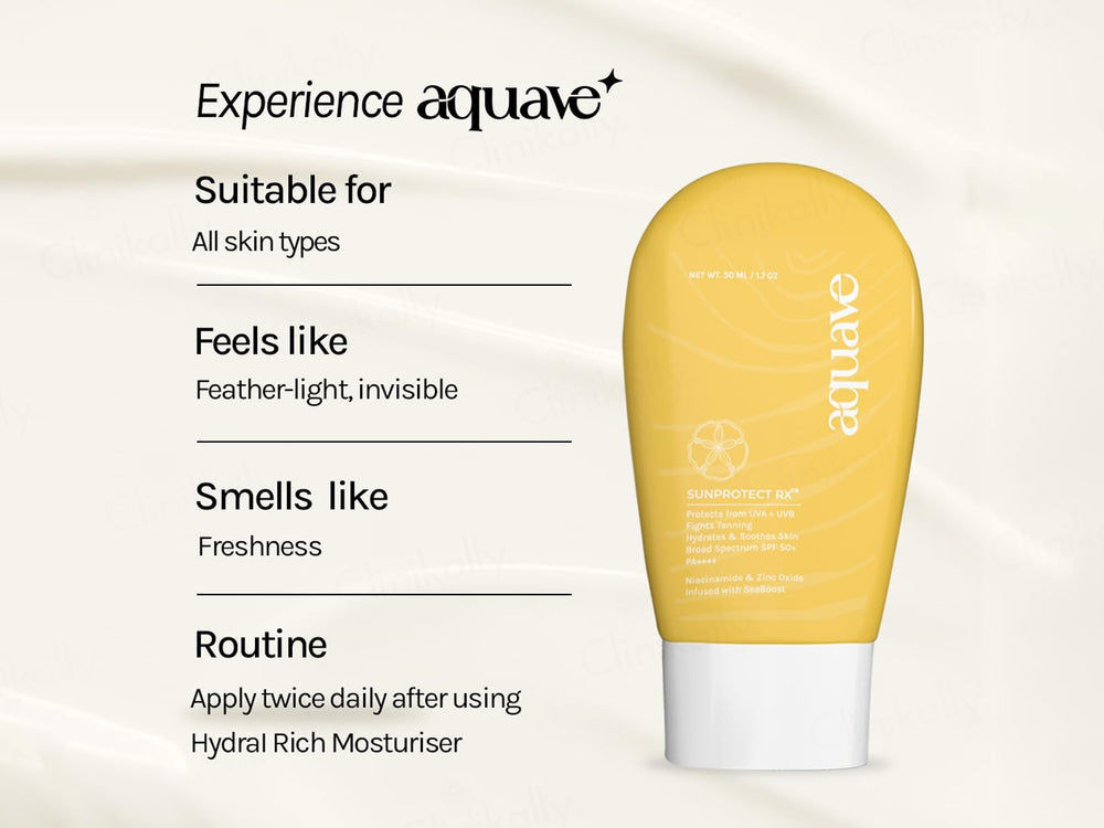 Aquave Sunprotect RX Broad Spectrum Sunscreen SPF 50+ PA++++