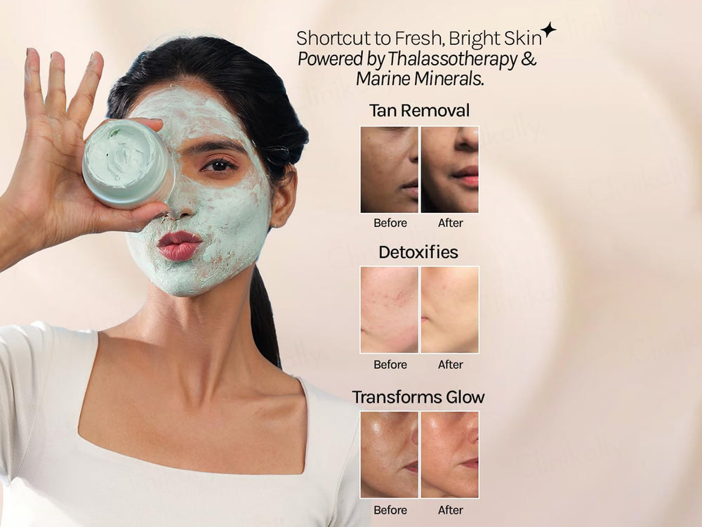 Aquave Tan Bright RX Marine Clay Detan Face Mask