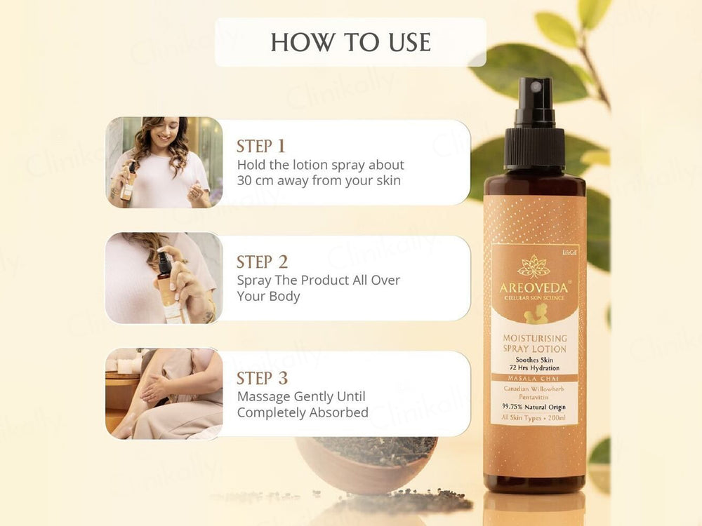 Areoveda Moisturising Spray Lotion