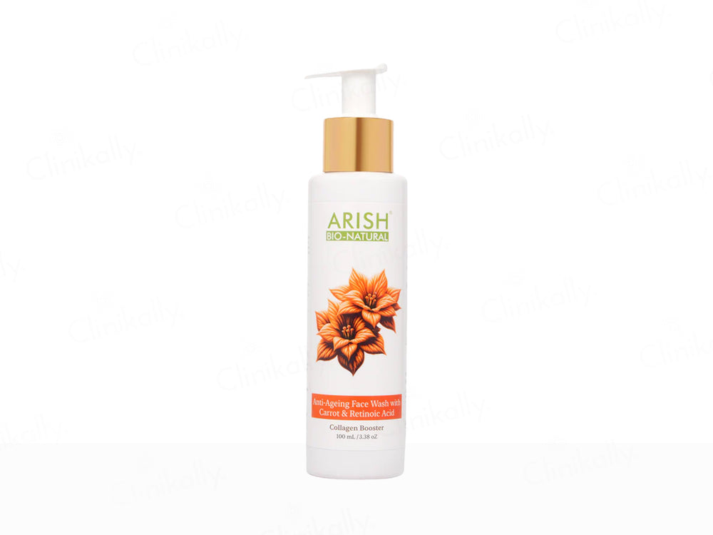 Arish Bio-Natural Anti-Ageing Collagen Booster Face Wash With Carrot & Retinoic Acid