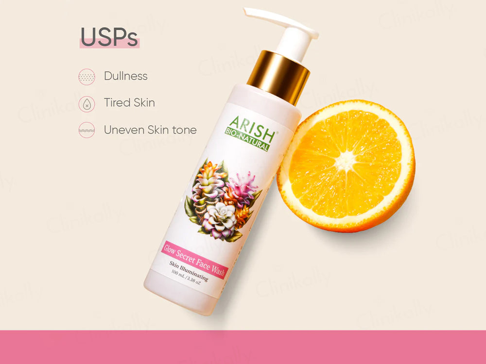 Arish Bio-Natural Glow Secret Skin Illuminating Face Wash