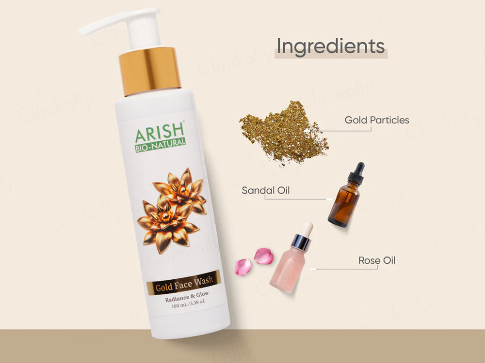 Arish Bio-Natural Gold Radiance & Glow Face Wash