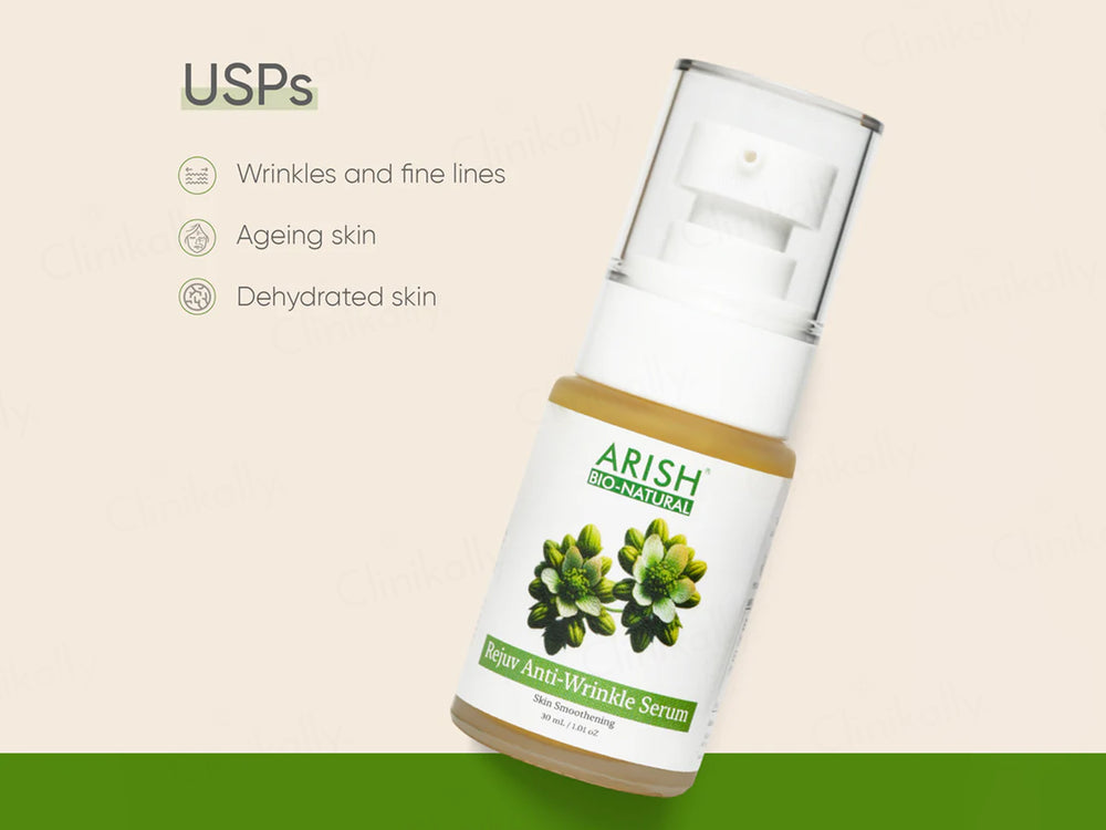 Arish Bio-Natural Rejuv Anti-Wrinkle Skin Smoothening Serum