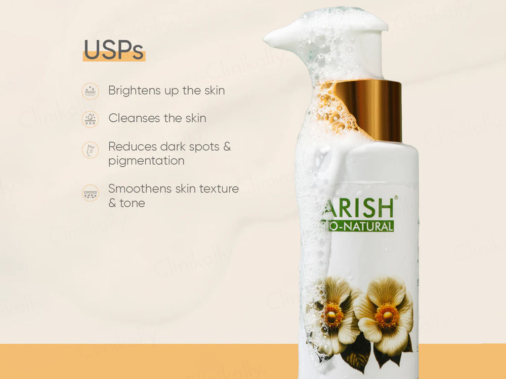 Arish Bio-Natural Vitamin C Skin Brightening Face Wash With Kiwi & Kojic Acid