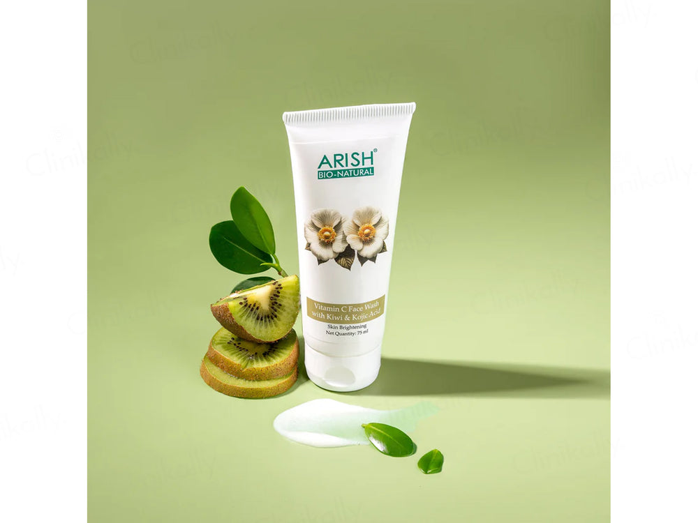Arish Bio-Natural Vitamin C Skin Brightening Face Wash With Kiwi & Kojic Acid