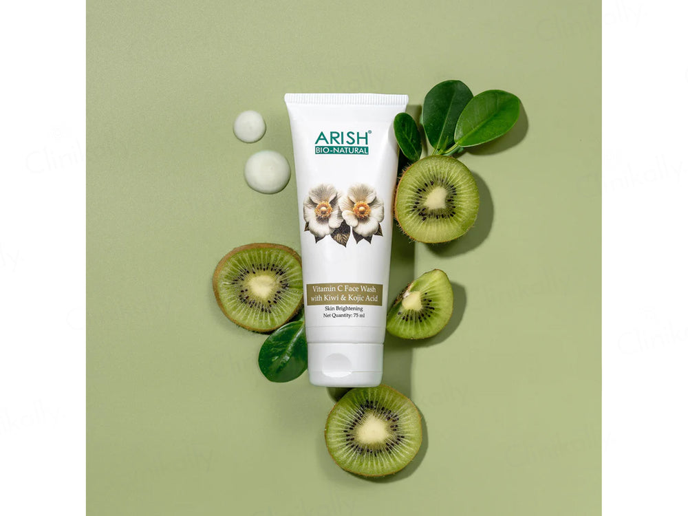 Arish Bio-Natural Vitamin C Skin Brightening Face Wash With Kiwi & Kojic Acid