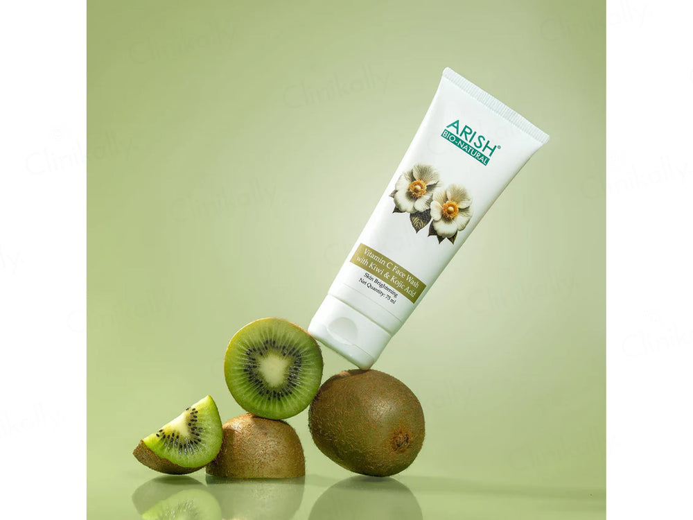 Arish Bio-Natural Vitamin C Skin Brightening Face Wash With Kiwi & Kojic Acid