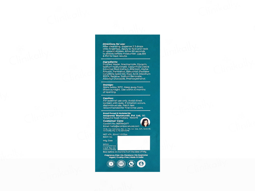 Arish Nia 10 Blemish Face Serum