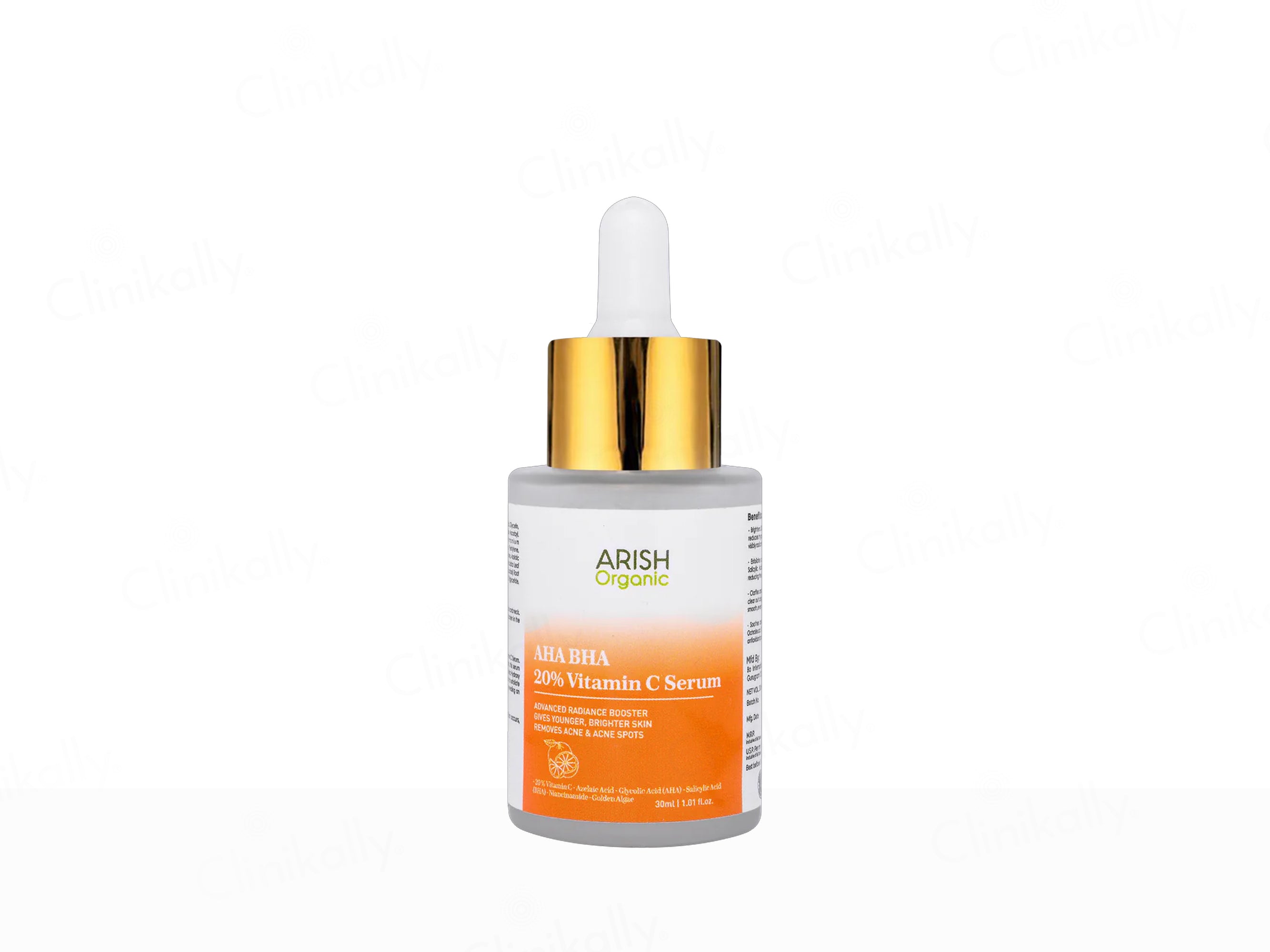 Arish Organic AHA BHA 20% Vitamin C Serum