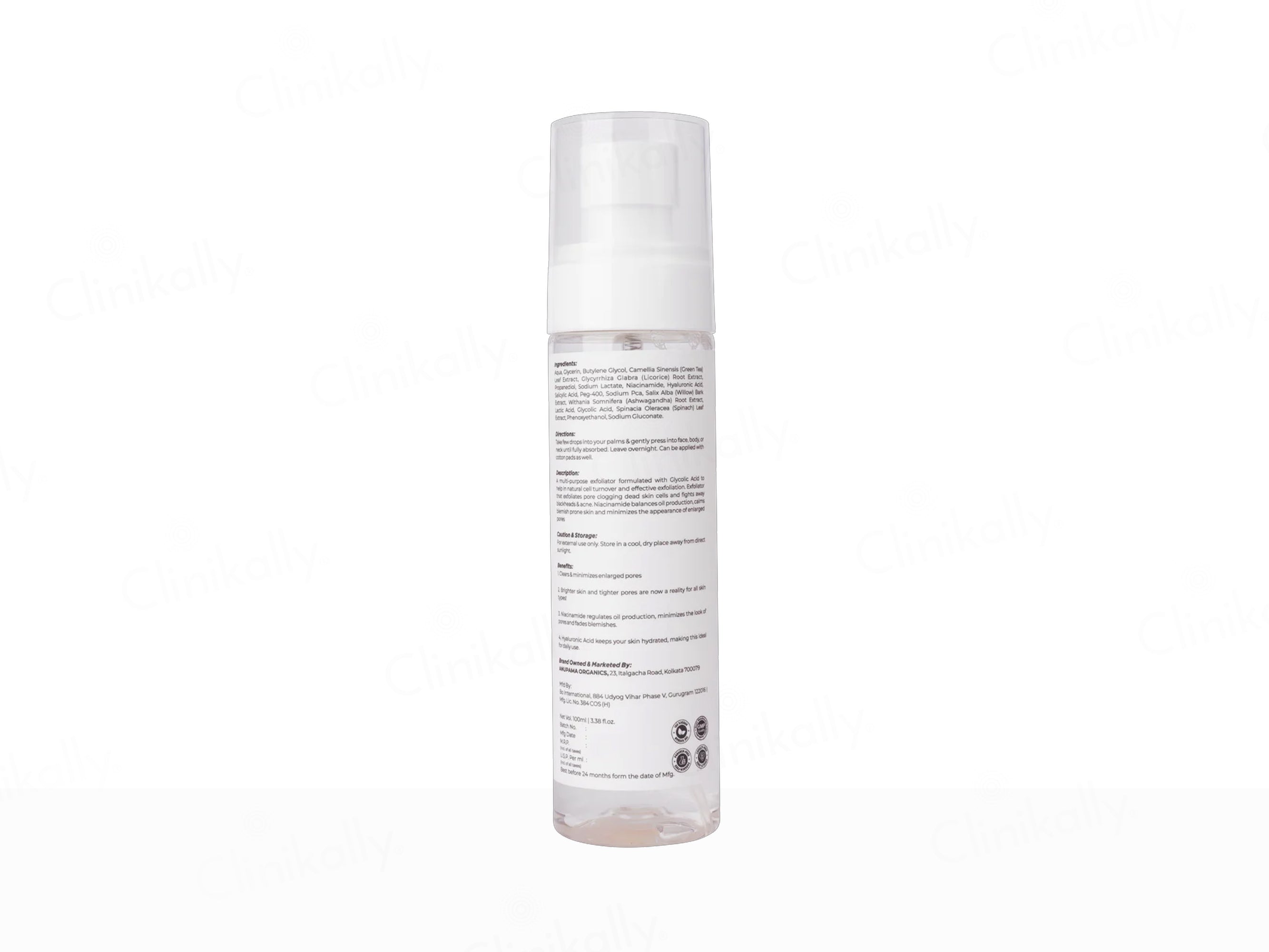 Arish Organic AHA BHA Balance Exfoliator Toner