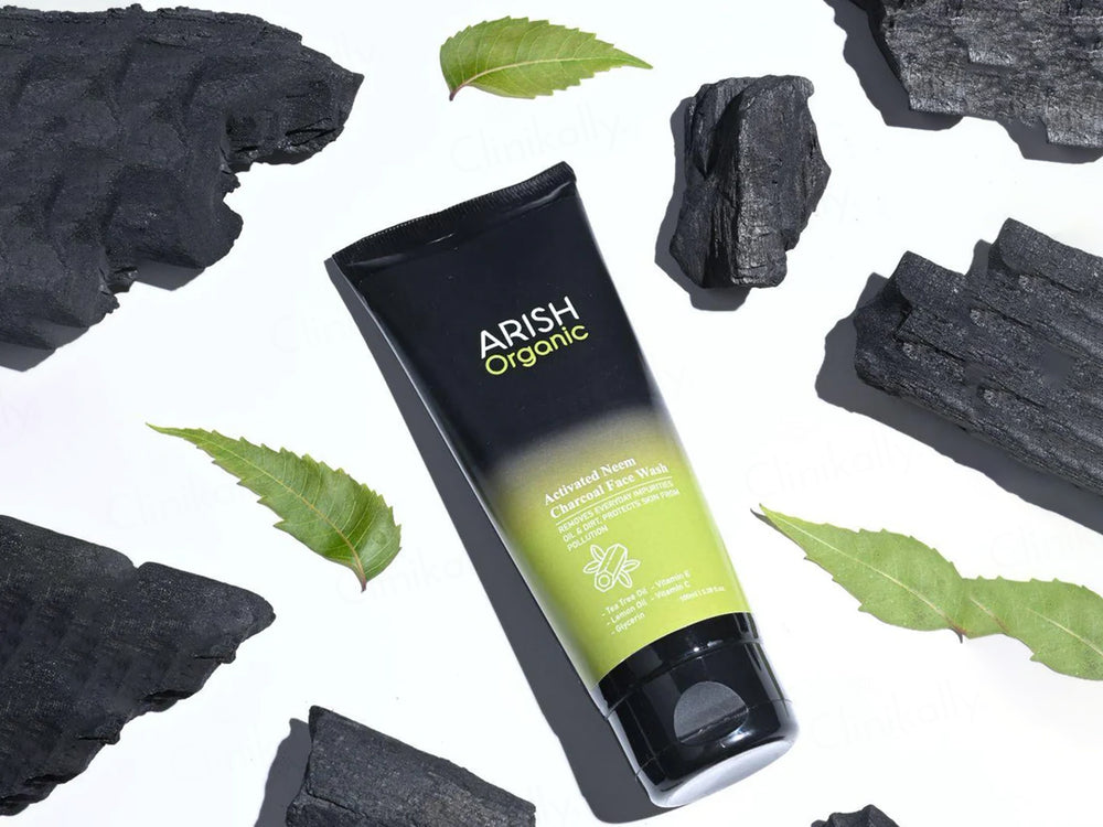 Arish Organic Activated Neem Charcoal Face Wash