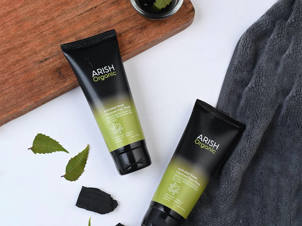 Arish Organic Activated Neem Charcoal Face Wash