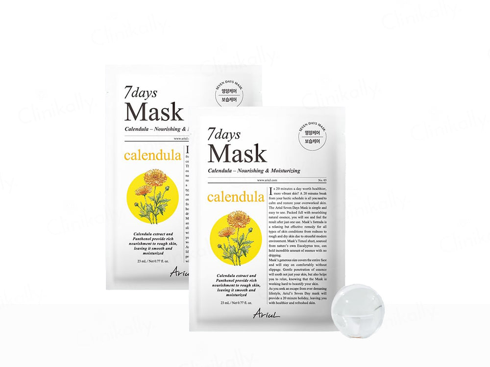 Ariul 7days Mask Calendula Nourishing & Moisturizing P