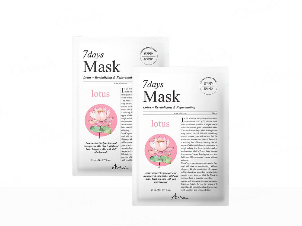 Ariul 7days Mask Lotus Revitalizing & Rejuvenating N