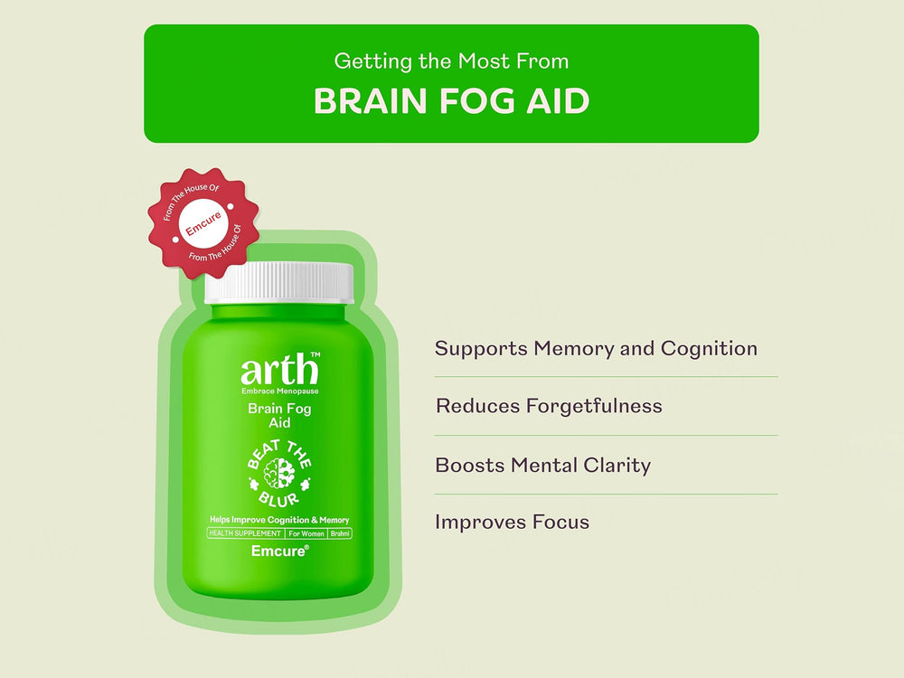 Arth Brain Fog Aid Health Supplement Capsule For Women
