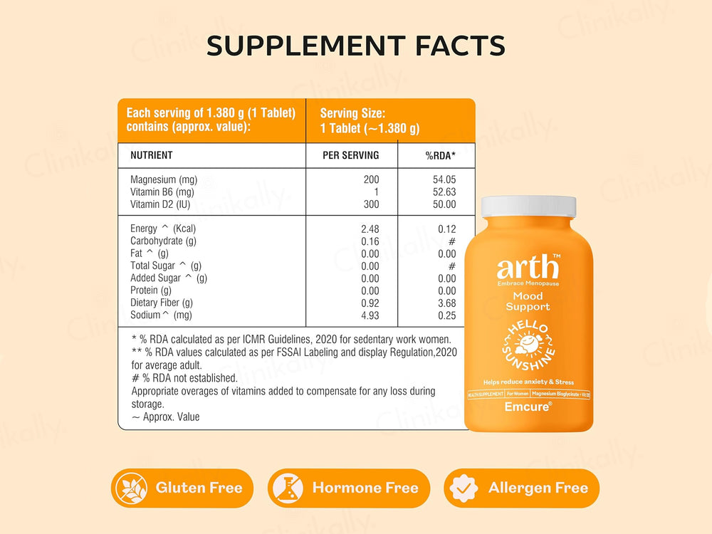 Arth Mood Support Nutraceutical Tablet For Women