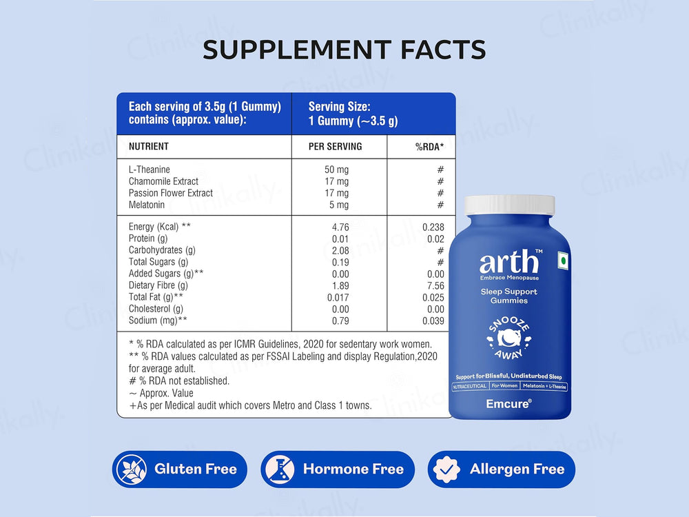 Arth Sleep Support Nutraceutical Gummies