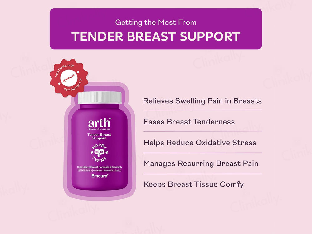 Arth Tender Breast Support Nutraceutical Capsule For Women