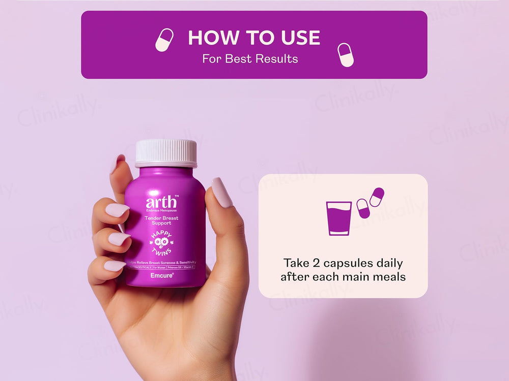 Arth Tender Breast Support Nutraceutical Capsule For Women